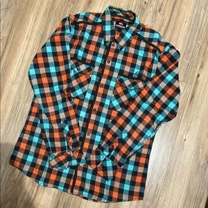 Quiksilver Men Plaid Button Down M